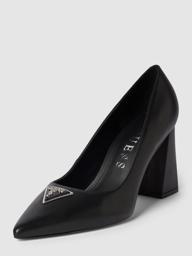 Guess High heels met labeldetail, model 'BARSON' in zwart online