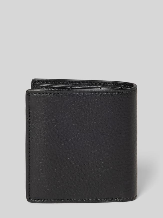 Tommy Hilfiger Portemonnaie aus Nappaleder mit Label-Detail (black 