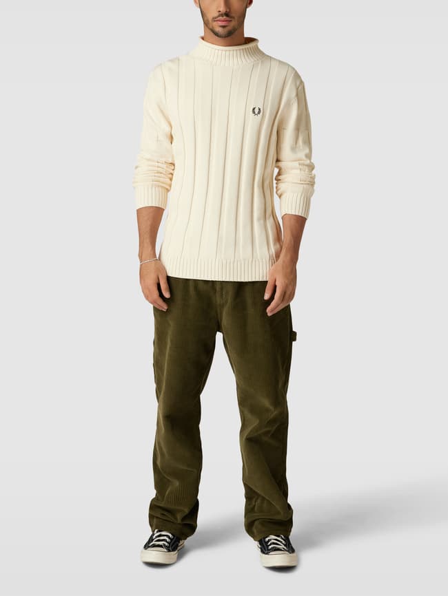 Fred Perry Strickpullover in RippOptik (ecru) online kaufen