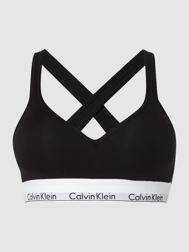 All black calvin klein bralette online