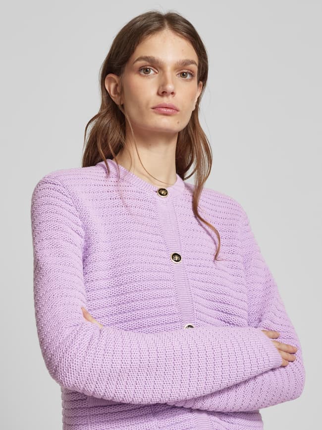 Milano Italy Strickjacke mit Knopfleiste (flieder) online kaufen