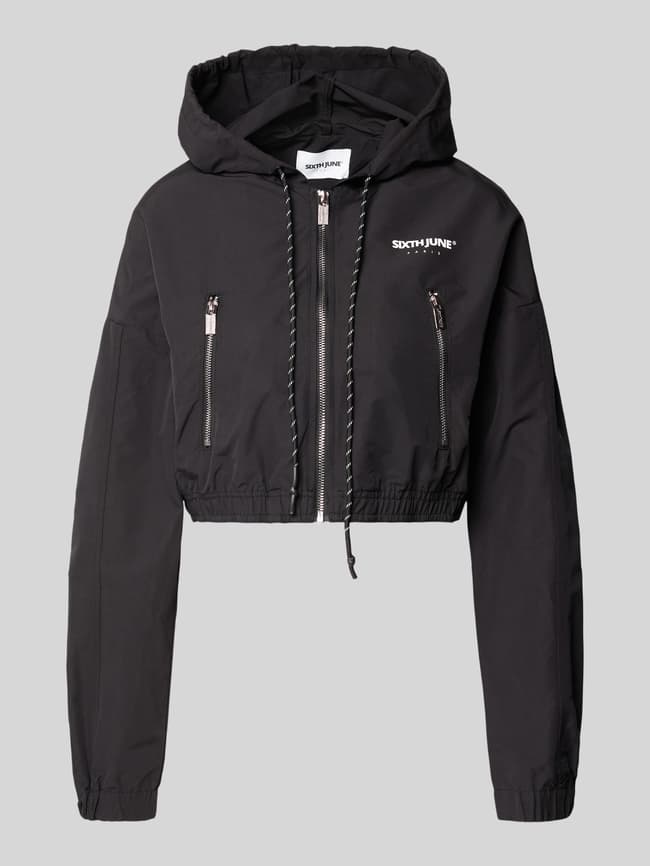 Sixth June Cropped Jacke mit Kapuze (black) online kaufen