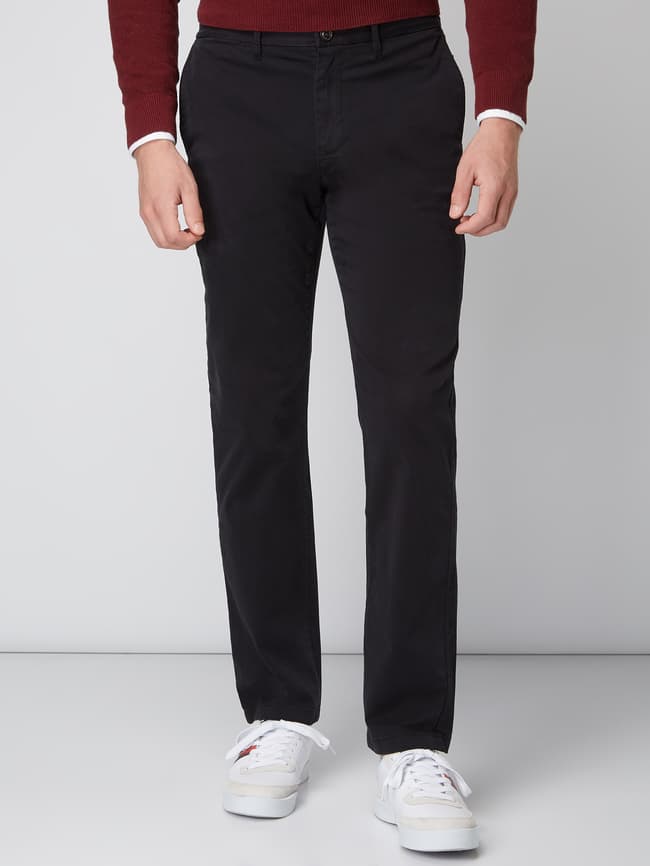 Tommy Hilfiger Straight Fit Chino mit Stretch-Anteil (black 