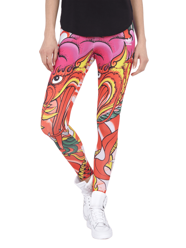 adidas Originals Rita Ora Leggings mit Drachenmuster rot online kaufen