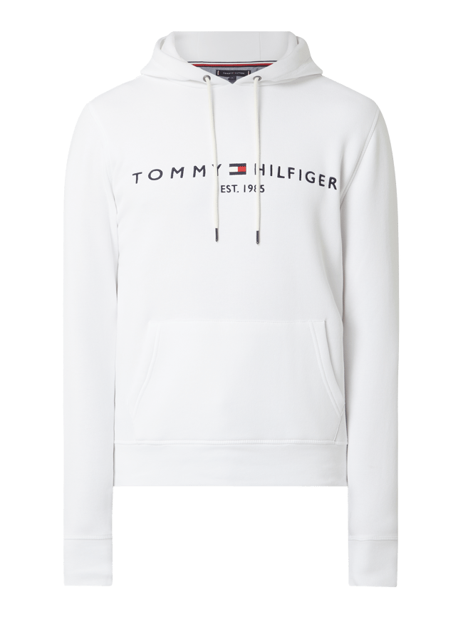 Tommy hoodie wit discount