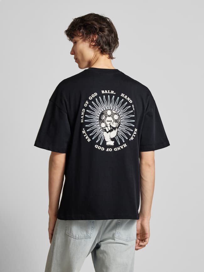 BALR. T-Shirt mit Label-Stitching Modell 