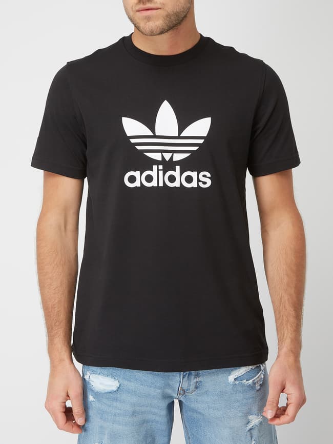 adidas Originals T Shirt mit Logo Print black online kaufen