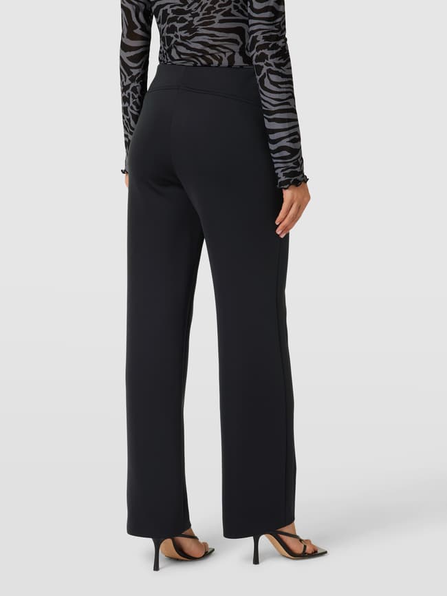 Marc Cain Straight Fit Hose mit Label-Detail (black) online kaufen