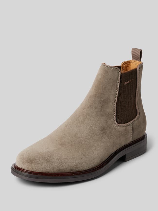 Leather Chelsea Boots Hellgrau Chelsea Boots Hellgrau Herren