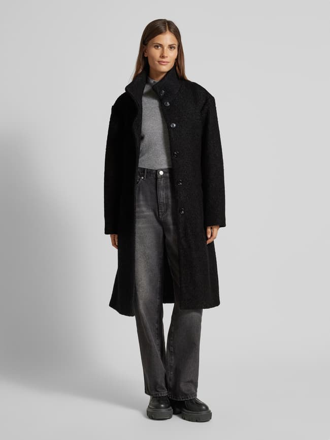 Jacke Boss Casual Mantel Damen BOSS Orange Mantel Mit Stehkragen