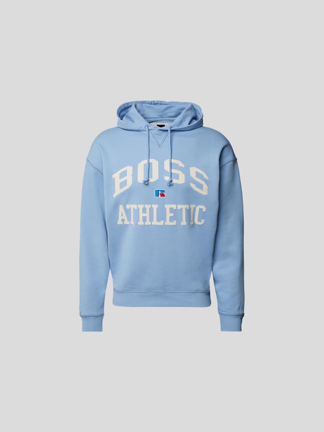 BOSS x Russell Athletic Hoodie mit Label-Stitching (ozean blau) online  kaufen