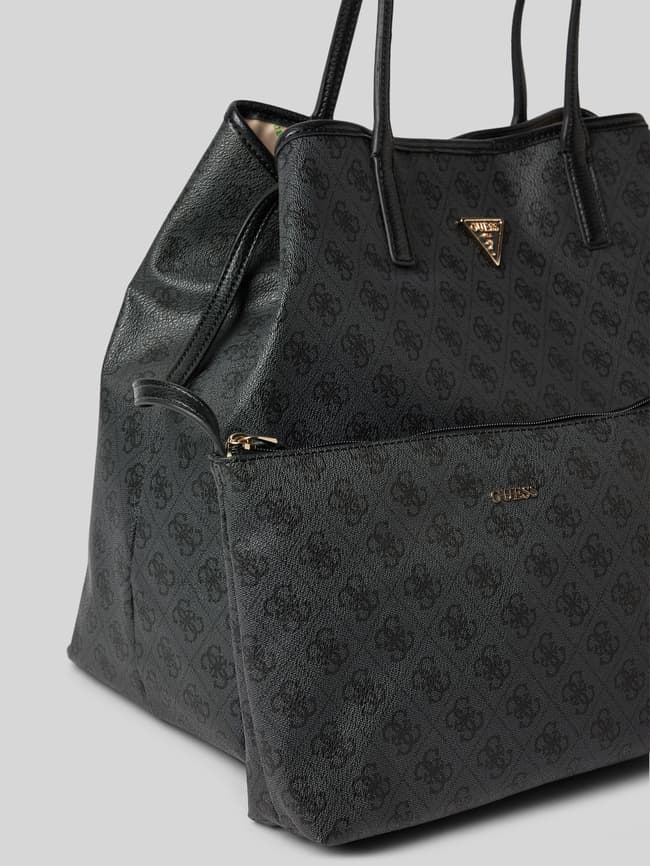 Guess Shopper Guess Tasche Steppoptik Schwarz Guess Handtasche Mit