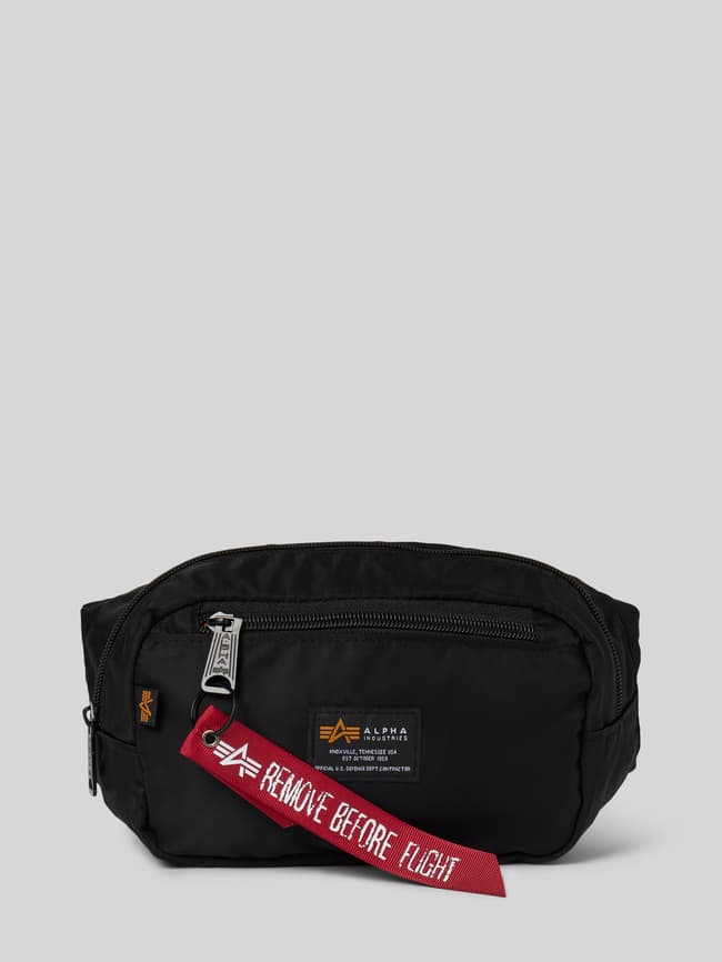 Alpha Industries Bauchtasche mit Label-Patch Modell 'CREW' (black