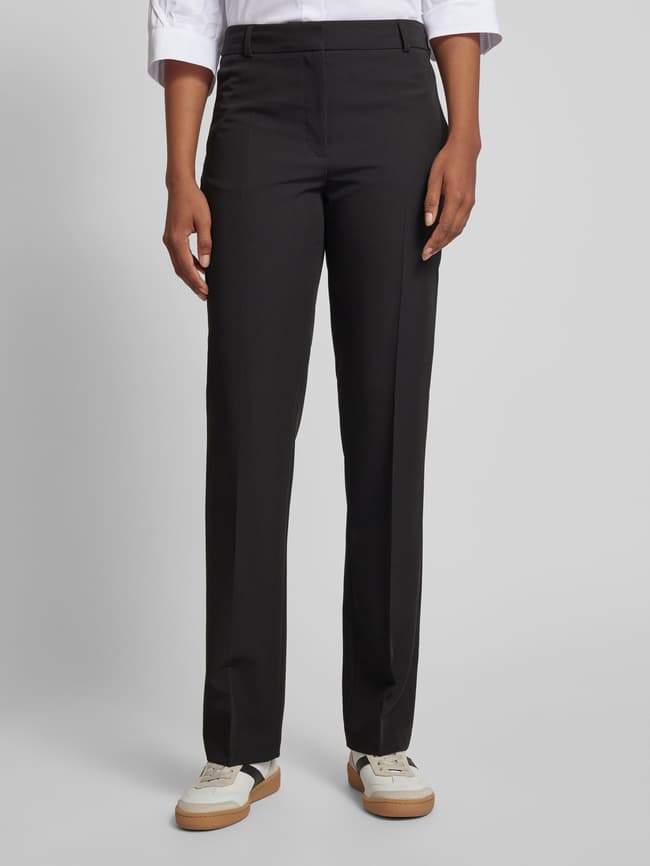 Jake*s Collection Straight Fit Hose mit Bügelfalten (black) online  