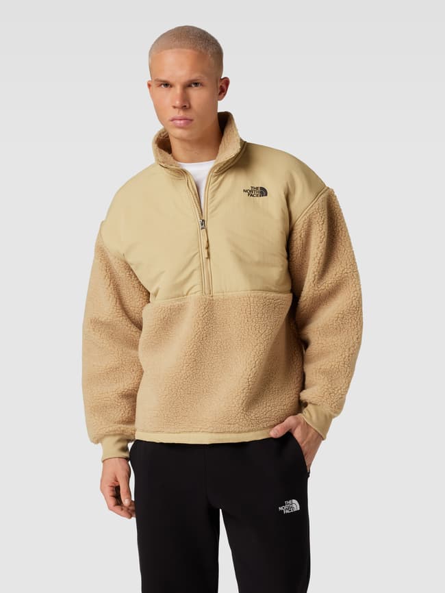 The North Face Fleecepullover mit Stehkragen und Label-Stitching - Beige