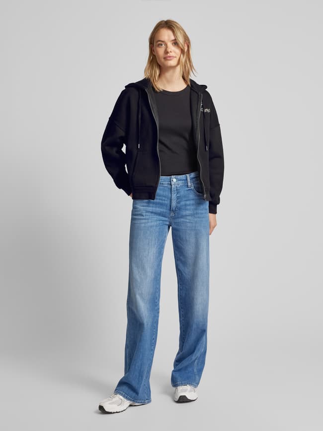 Guess Sweatjacke mit Strasssteinbesatz Modell 