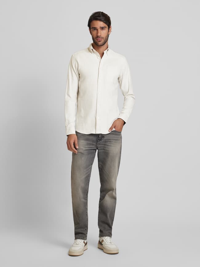 Jack Jones Premium Slim Fit Freizeithemd Button-Down-Kragen