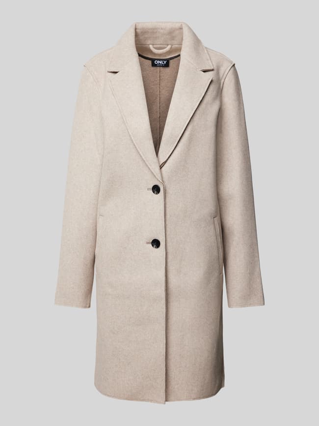 Wollmantel Only Mantel Kurz Only Klassischer Mantel Rosa ONLY