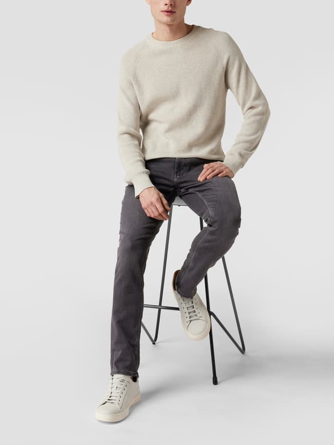 Tommy Hilfiger Straight Fit Jeans mit Brand-Detail (mittelgrau 