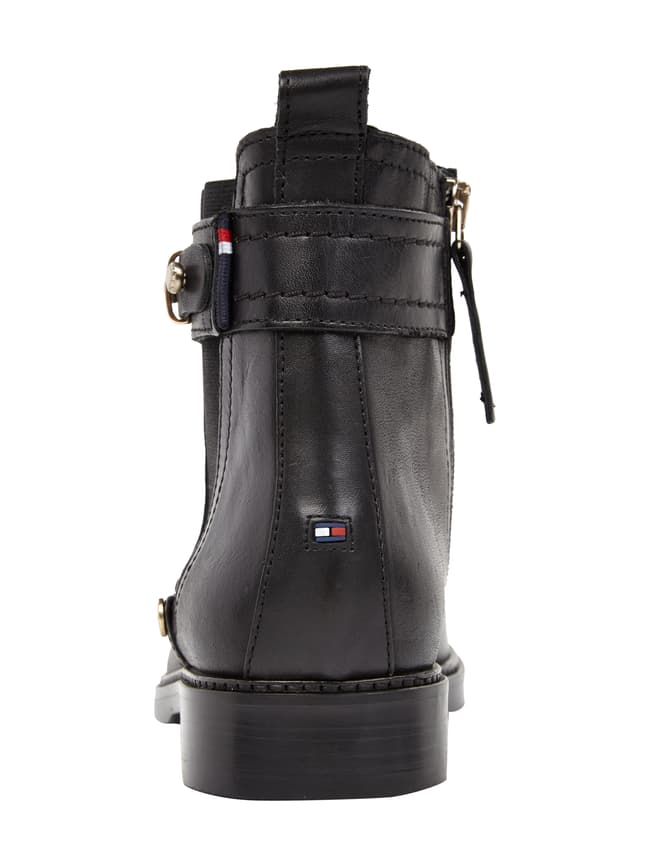 Tommy Hilfiger Chelsea Boots aus Leder black online kaufen