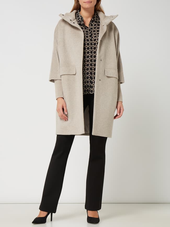 Klassischer Mantel Beige Comma Mantel Kariert Comma Trenchcoat