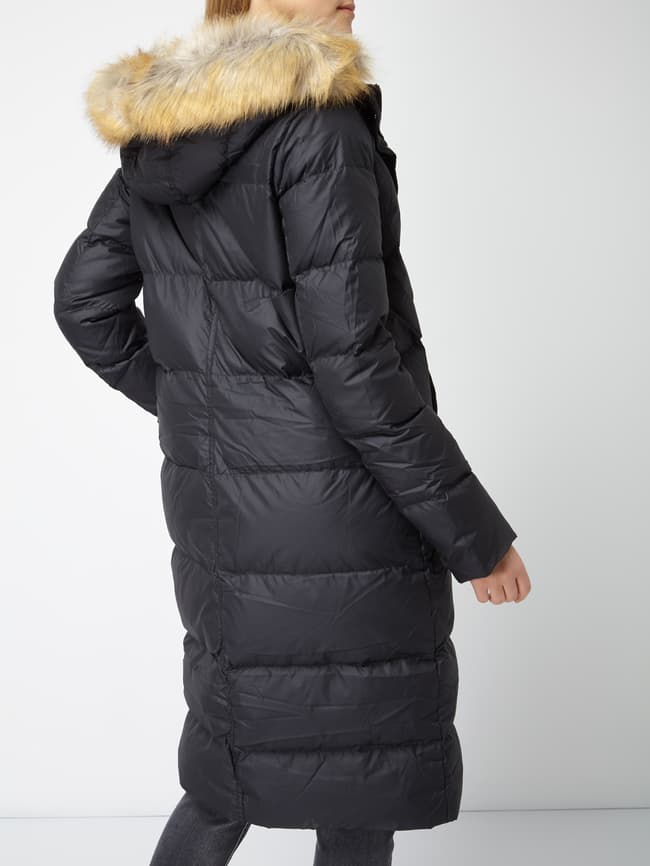 Tommy Jeans Daunenmantel mit abnehmbarem Webpelzbesatz (black  
