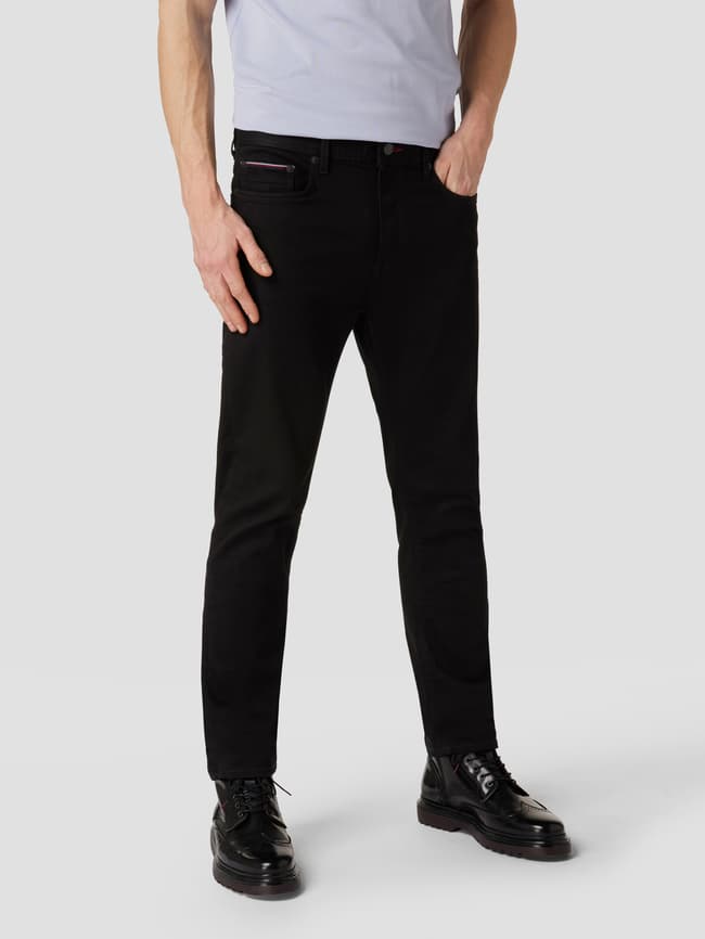 Tommy Hilfiger Slim Fit Jeans mit Brand-Detail (black) online kaufen 