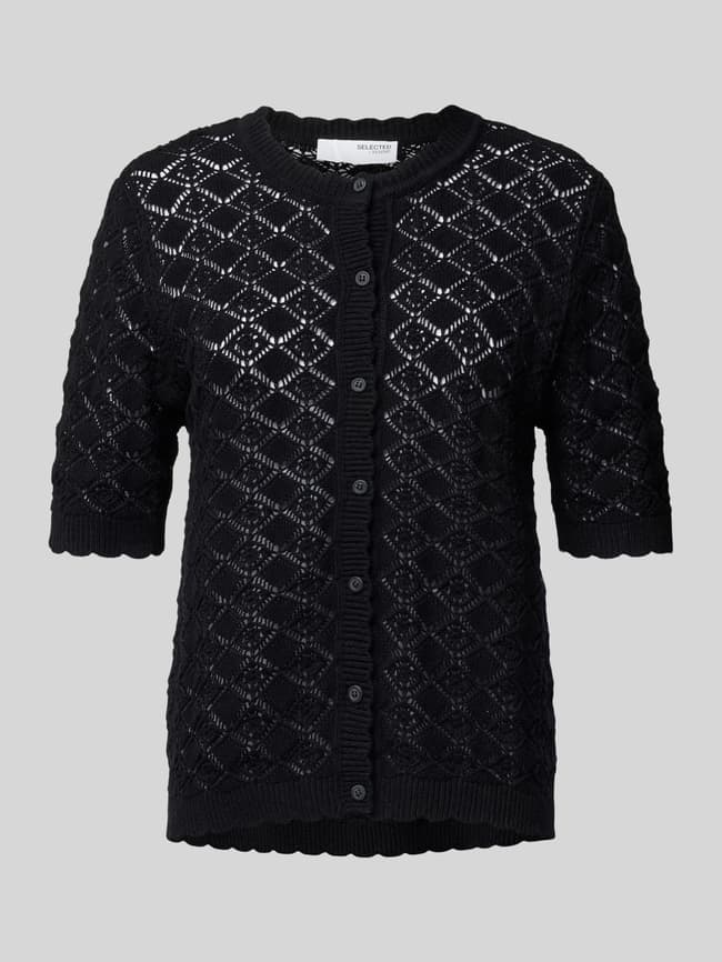 Selected Femme Cardigan mit 1/2-Arm Modell 'SOFIA' (black) online