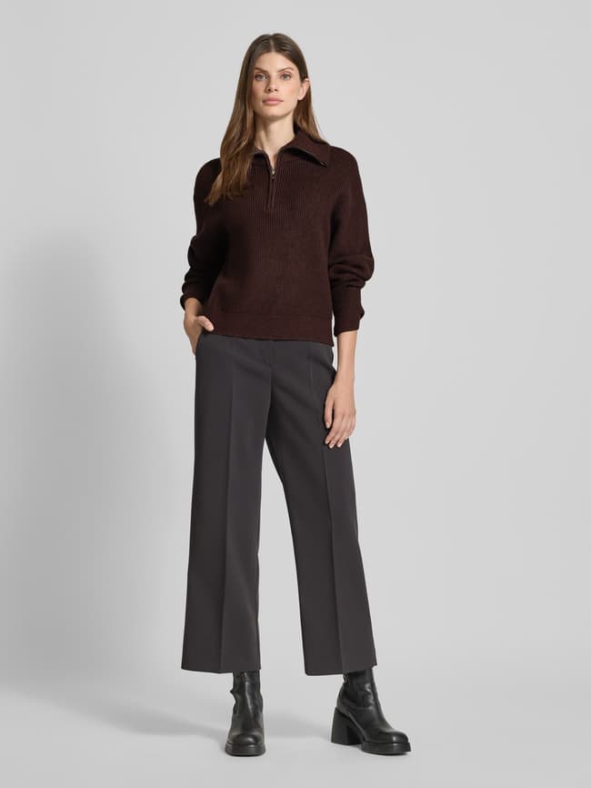 Rollkragen Mango Strickpullover Braun Mango Pullover GrÃ¼ner