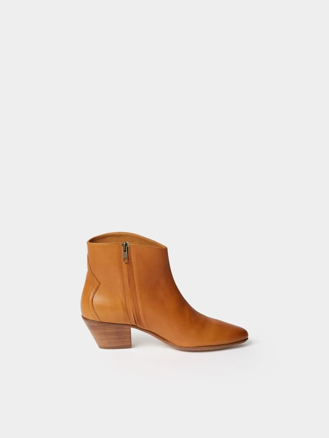 Isabel Marant Ankle Boots Dacken aus Leder camel online kaufen