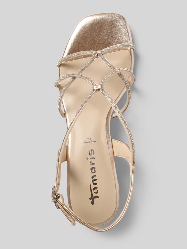 Damen Sandaletten Tamaris Sandalen Mit Glitzersteinen Damen