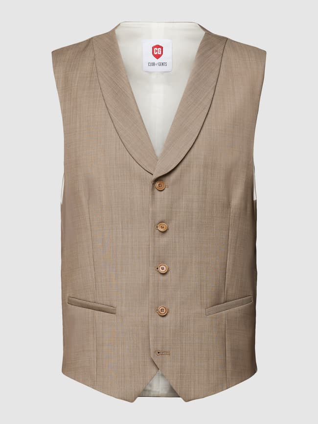 CG Club of Gents Weste mit Schalkragen (beige) online kaufen