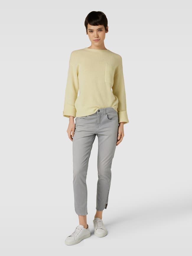 Angels Slim Fit Jeans mit Knopfverschluss (hellgrau) online kaufen 