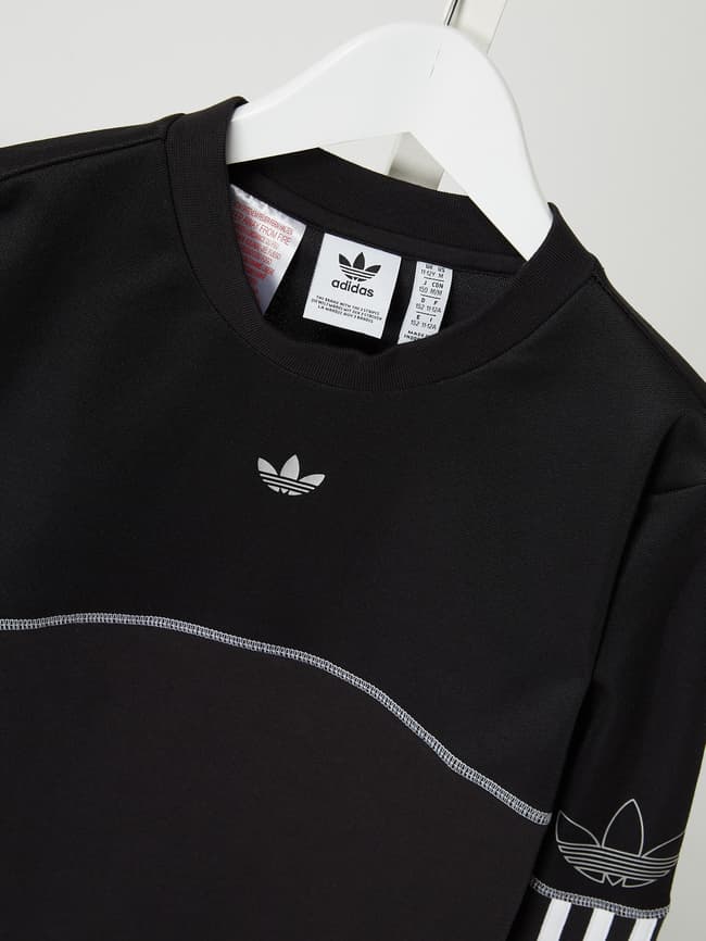 adidas Originals Sweatshirt aus Baumwolle und recyceltem Polyester black online kaufen