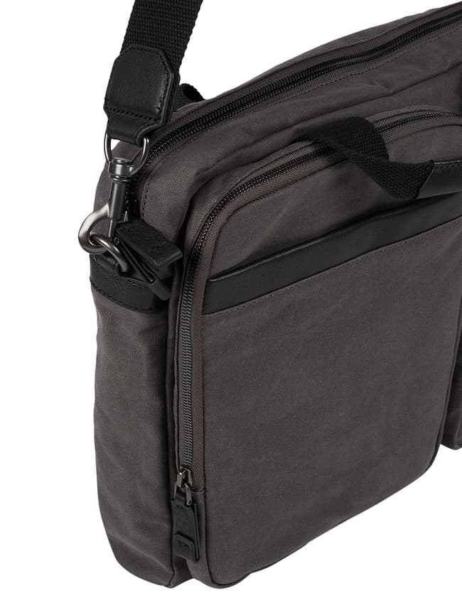 Marc O Polo Messenger Bag mit abnehmbarem Schulterriemen Dunkelgrau