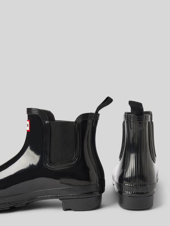 Black gloss chelsea boots online