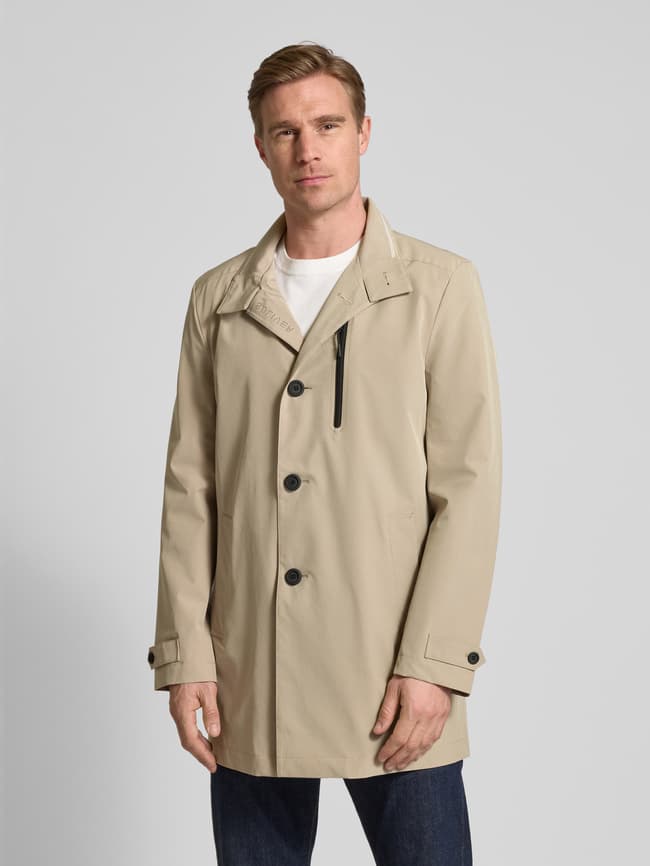 BLACK LABEL Regular Fit Mantel mit wasserabweisender