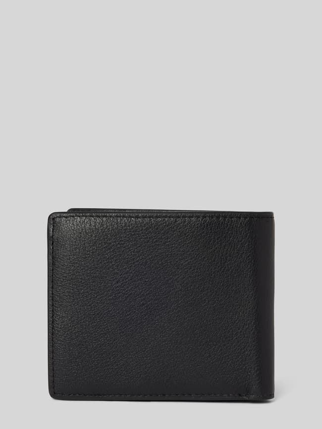 Tommy Hilfiger Portemonnaie aus Nappaleder mit Label-Detail (black 