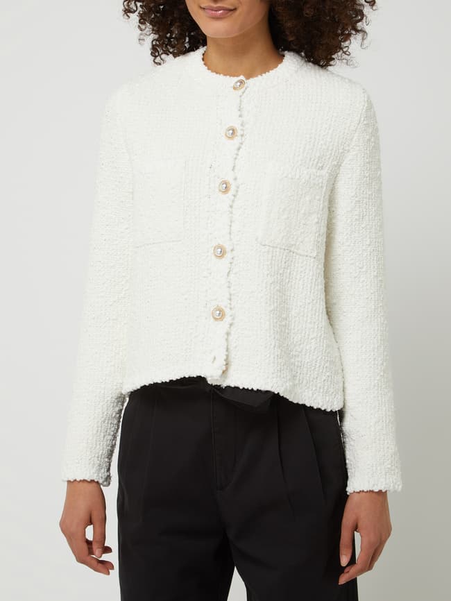 MANGO Bouclé Cardigan