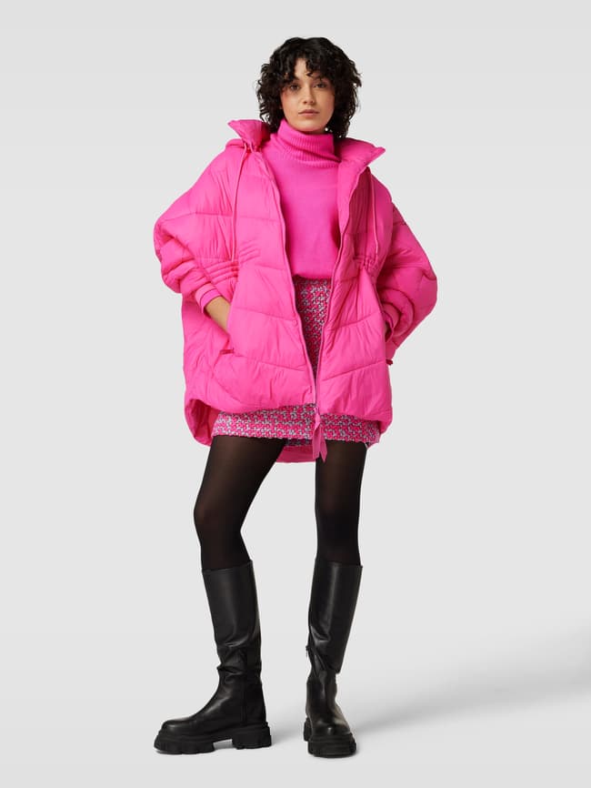 Essentiel Antwerp Steppjacke mit Reißverschlusstaschen (pink