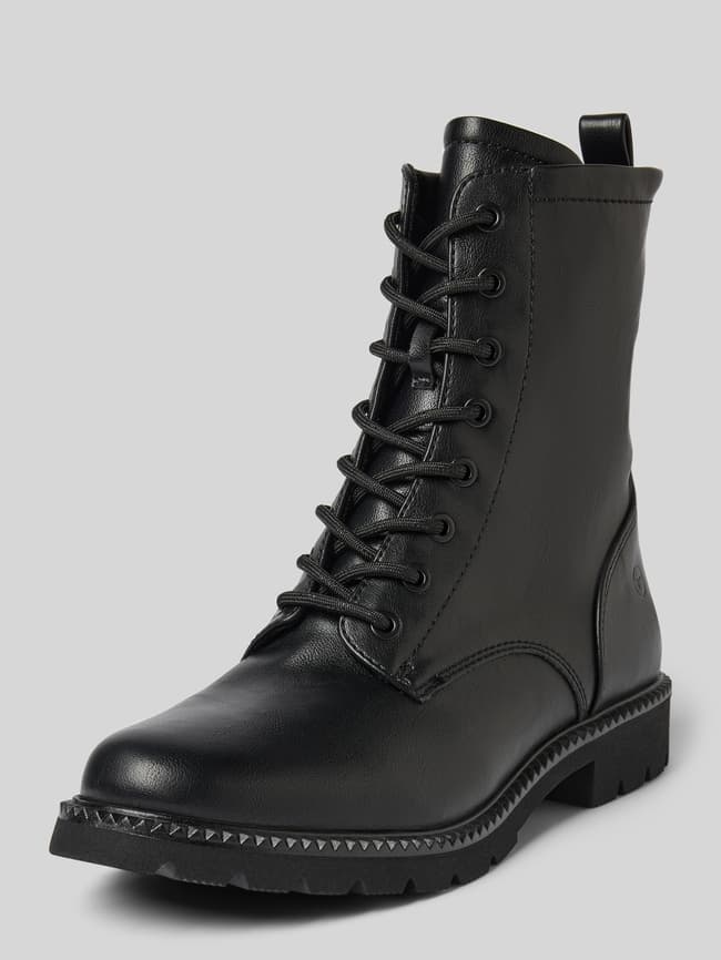Tamaris Veterlaarzen in leerlook in zwart online kopen P&C
