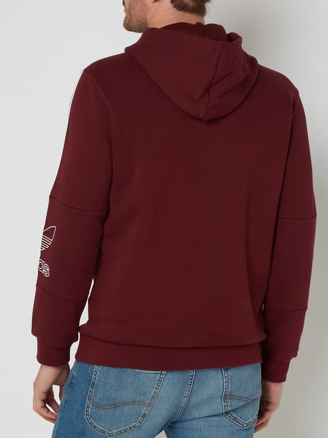 Adidas originals outline hoodie in maroon best sale