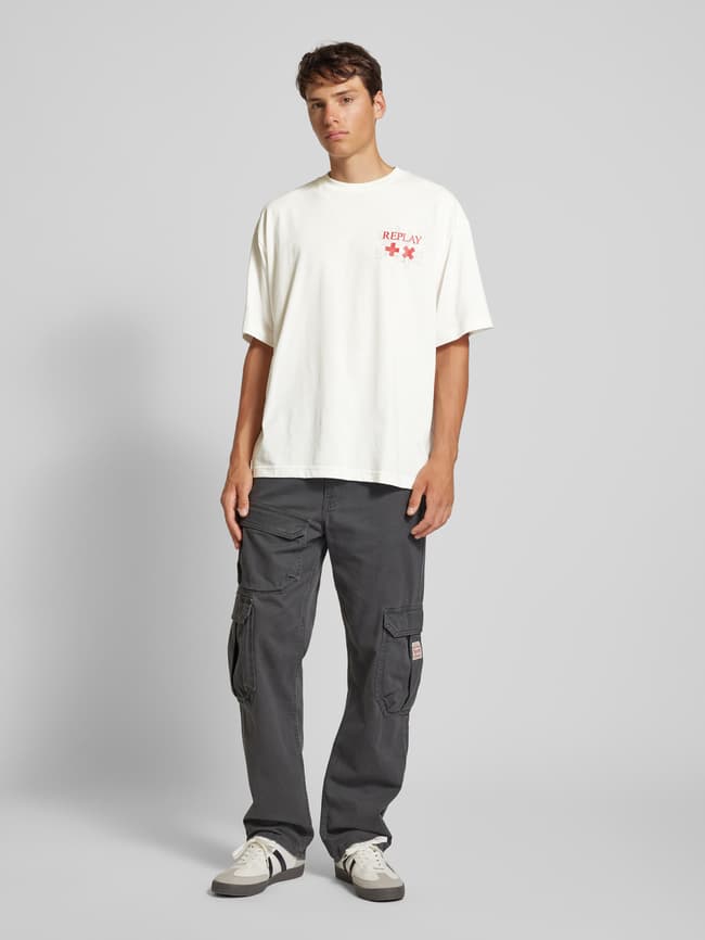 Replay T-Shirt mit Label-Print Modell 