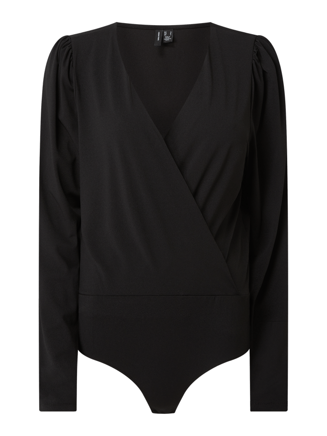 VERO MODA Shirt Bodysuit 'Minna' in Black