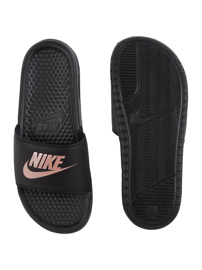 Nike Slides mit Logo Print Modell Benassi black online kaufen