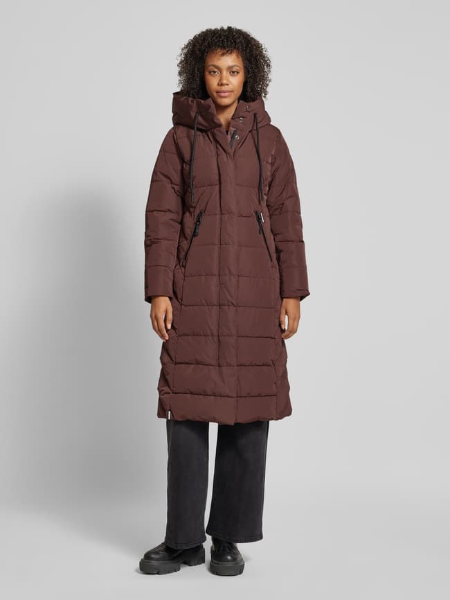 Khujo Damen Rot Khujo Mantel Weinrot Khujo Steppmantel Mit Kapuze