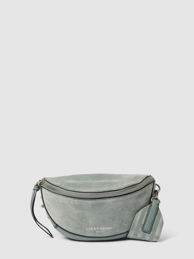 LIEBESKIND BERLIN Saddle Bag mit Label-Detail Modell 'ALMA' (rauchblau)  online kaufen