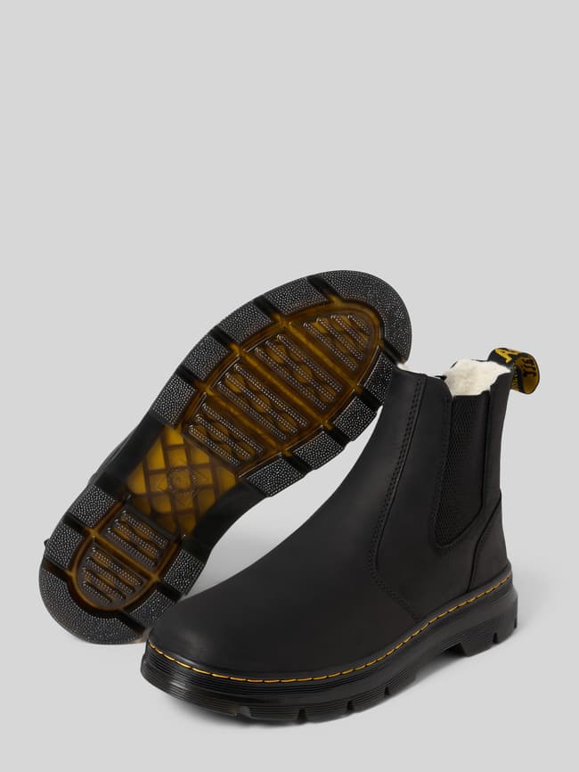 Martens Chealsea Boots aus Leder mit Label-Detail Modell