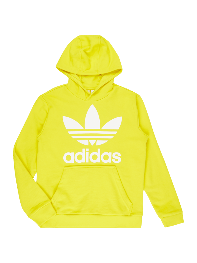 adidas Originals Hoodie mit Logo Print hellgelb melange online kaufen