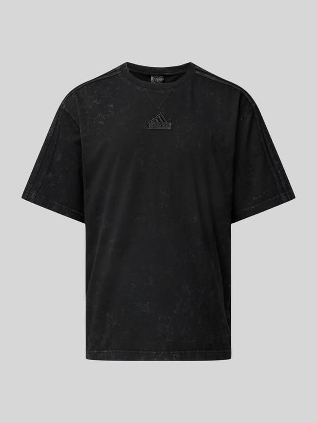 ADIDAS SPORTSWEAR T Shirt mit Label Stitching black online kaufen